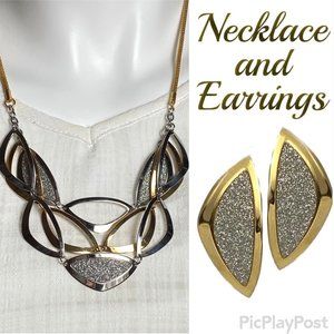 Necklace and Earring Set Stainless Steel